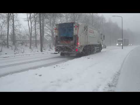 Verse sneeuwval houdt Land van Cuijk woensdag in de greep