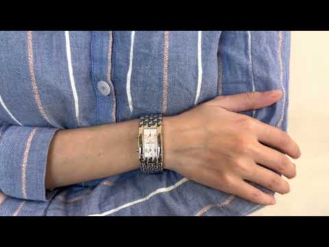 Montre Chaumet "Khesis" avec deux fuseaux en acier de 2000. Quartz