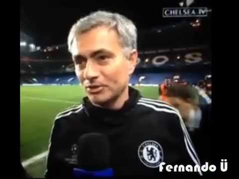 Zlatan Ibrahimovic briefly interrupts Mourinho's post-match interview