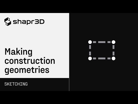 Shapr3D Manual - Making construction geometries | Sketching