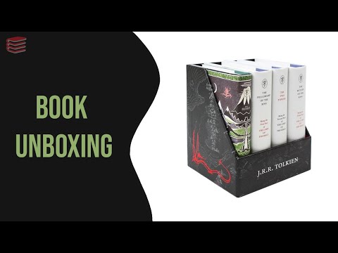The Middle earth Treasury Collection 4 Books Box Set By J. R. R. Tolkien Hobbit - Book Unboxing
