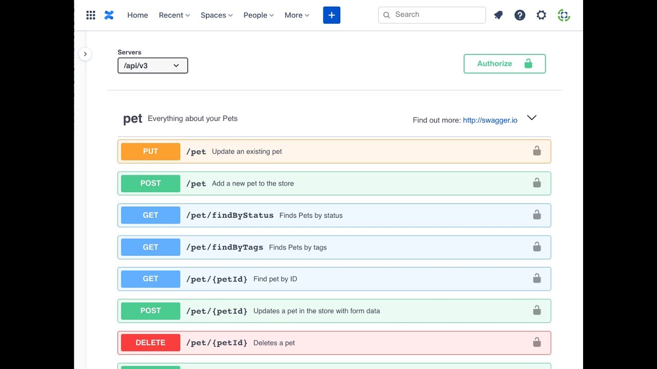 Visualize OpenAPI (Swagger) widget for Confluence