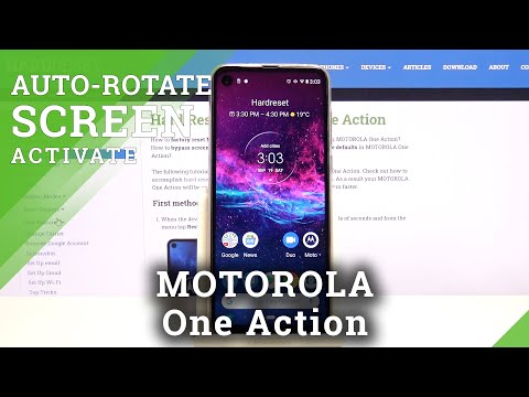 How to Auto Rotate Screen in MOTOROLA One Action – Turn Screen Automatically