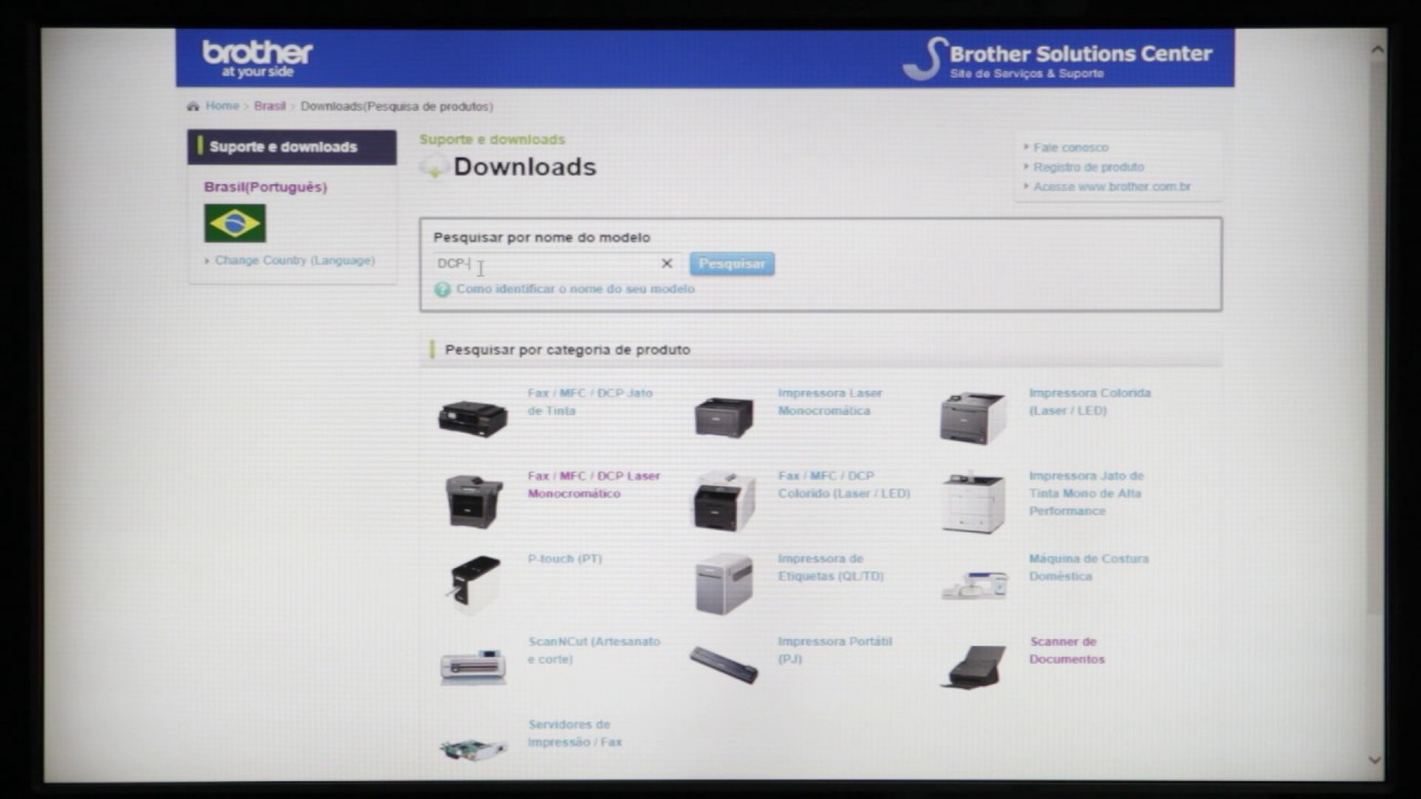 Como fazer download de Drivers | Brother