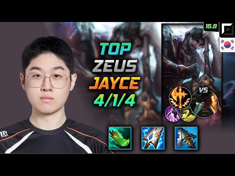 Jayce Top Build Zeus Spear of Shojin Conqueror - LOL KR Challenger Patch 15.8
