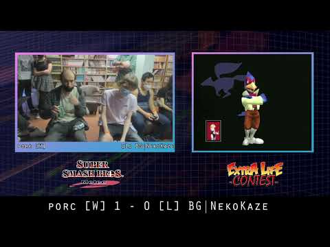 Extra Life Contest SSBM #10 - porc (Falco) vs. BG | NekoKaze (Sheik) - Grand Final
