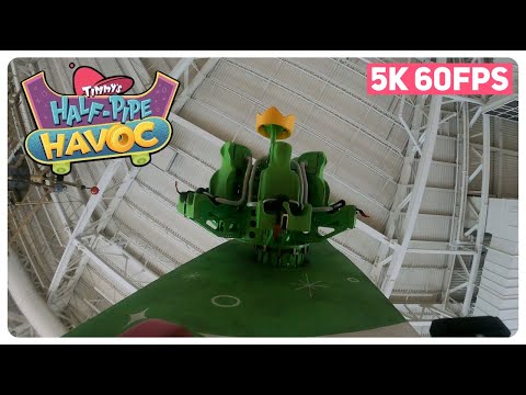 On-ride point of view of Timmy's Half-Pipe Havoc