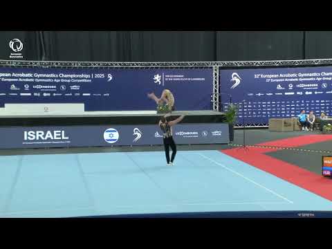 Amy Refaeli & Yonatan Fridman (ISR) - 2025 ACRO European silver medallists, Mixed Pairs Dynamic