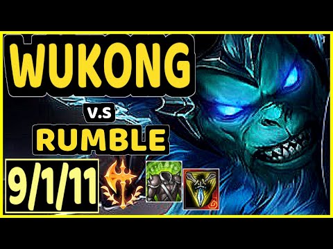 HARAMBE (WUKONG) vs RUMBLE - 9/1/11 KDA MID GAMEPLAY - NA Ranked DIAMOND