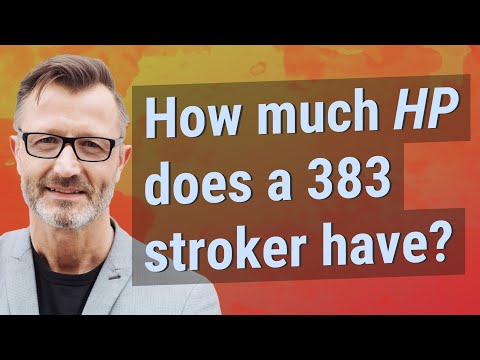 How much HP does a 383 stroker have?
