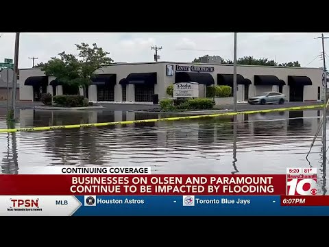 VIDEO: ‘We’re all doing our best’: Flooding closes Olsen Blvd. businesses