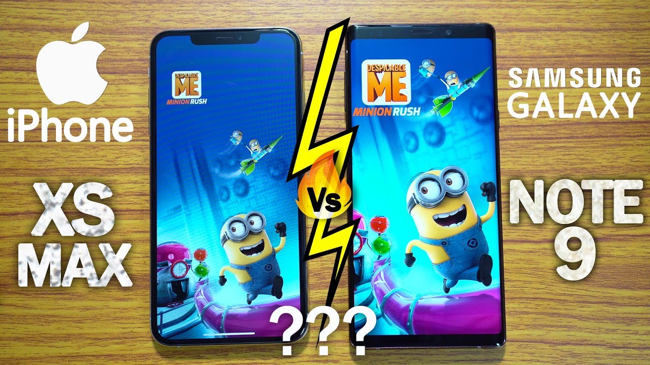 iPhone XS MAX vs Galaxy NOTE 9 -Speed Test & RAM Management! (IN YOUR DREAMS SAMSUNG🔥)