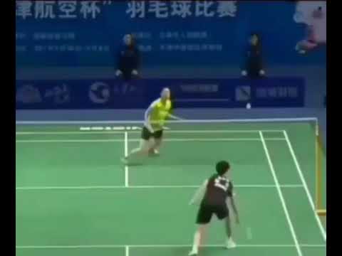 Net block in badminton #shorts