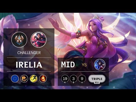 Irelia Mid vs Ahri - EUW Challenger Patch 9.8