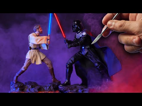 Sculpting OBI-WAN KENOBI vs DARTH VADER Diorama | Star Wars