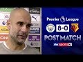 Pep Guardiola reacts to Manchester City's 8-0 win over Watford | Post Match