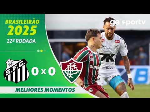 Gols e lances de Santos x Fluminense
