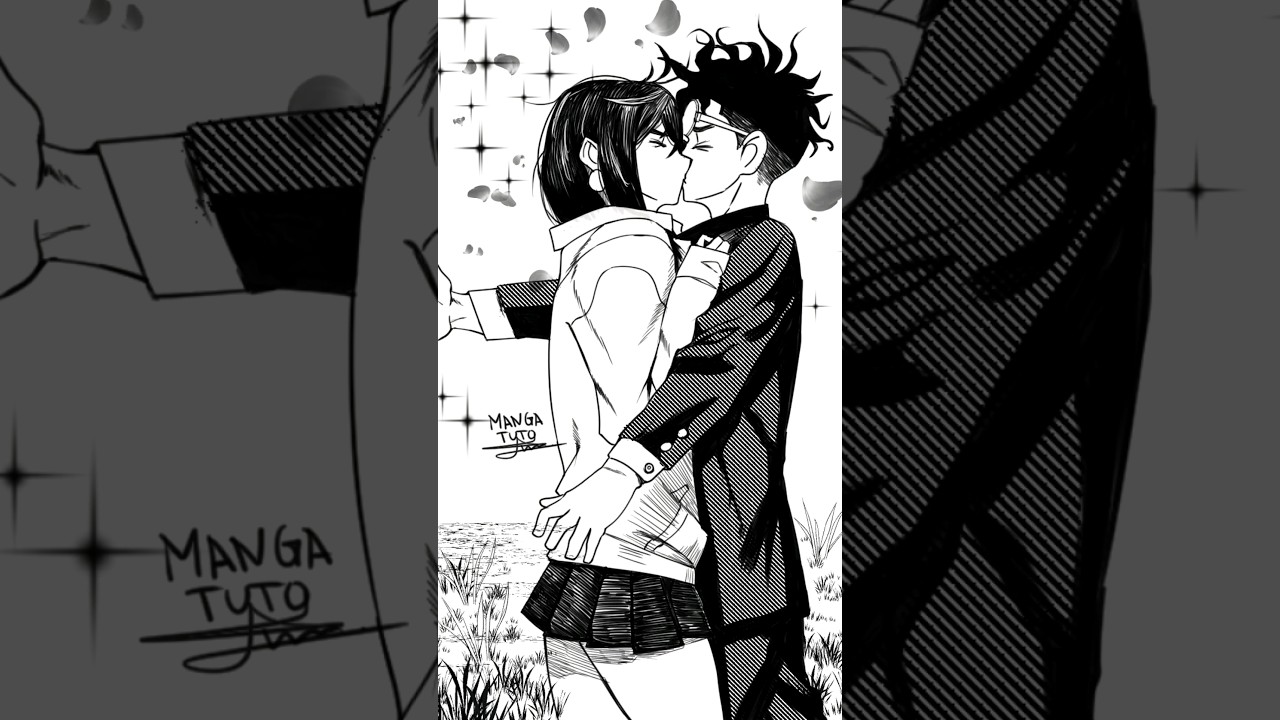 Drawing Okarun and Momo ayase from Dandadan anime  🥲 #art #drawing #shorts  #ダンダダン#dandadan #otonoke