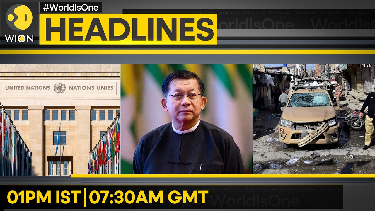 Myanmar Junta Chief Elected as President | Pak: Five Killed in Suicide Bombing | WION Headlines
