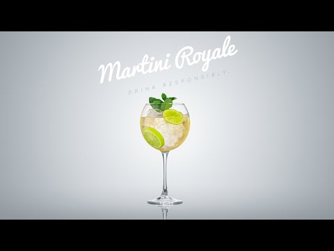 How to make Martini Royale ( cocktail recipe with all steps followed )