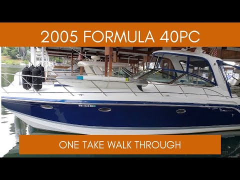 SOLD- 2005 Formula 40 PC yacht  One take walk through. Seattle Bellevue boat - Silver Seas Yachts