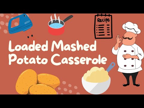 Loaded mashed potato casserole// easy dinner side// freezer meal prep