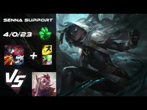 SUPPORT Senna vs Rakan - NA Grandmaster Patch 14.19