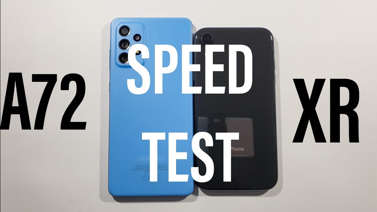 Samsung A72 vs Iphone XR Speed Test
