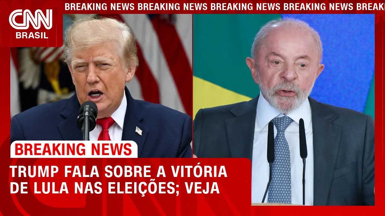U.S. President Donald Trump said Lula’s (PT) victory in the second round of Brazil’s presidential election appeared “fraudulent,” but stressed that he likes the PT leader. CNN international affairs analyst Fernanda Magnotta comments on the situation. #CNNBrasil #international

Subscribe to CNN Brasil’s YouTube channel.

FOLLOW CNN BRASIL ON OTHER PLATFORMS:
Website: https://www.cnnbrasil.com.br/
Facebook: https://www.facebook.com/cnnbrasil
Twitter: https://www.twitter.com/cnnbrasil
Instagram: https://www.instagram.com/cnnbrasil
TikTok: https://www.tiktok.com/@cnnbrasil