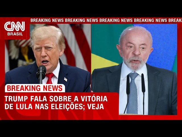 Trump diz que eleição no Brasil parece “fraudulenta”, mas que gosta de Lula | CNN 360°