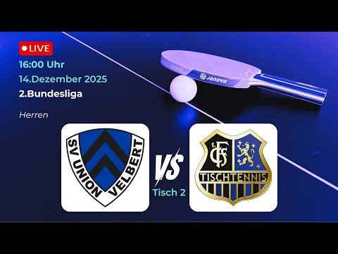SV Union Velbert vs. 1.FC Saarbücken-TT II | 2.Bundesliga Tischtennis Herren Tisch 2