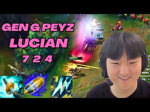 GEN G PEYZ PLAYS LUCIAN VS APHELIOS ADC |KR CHALLENGER PATCH 13.10| [League of Legends]Full Gameplay