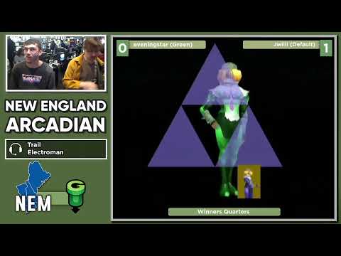 NE Melee Arcadian 10 - eveningstar (Green Sheik) vs. Jwilli (Default Sheik) - SSBM WQF