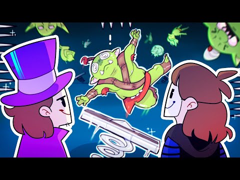 Zombey & GermanLetsPlay are throwing orcs through the air!