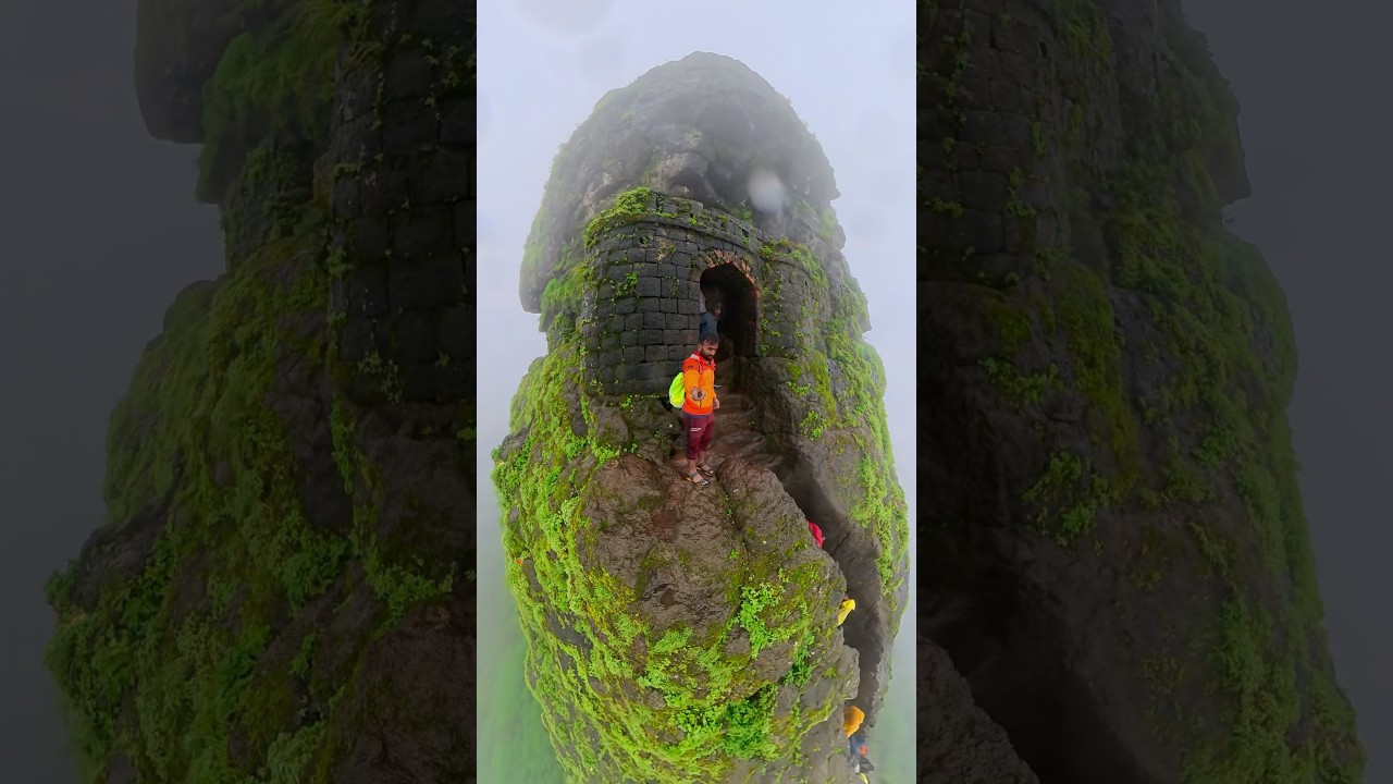 Most dangerous Track Harihar Fort🚩⛰️ #travel #tracking #mahadev ￼