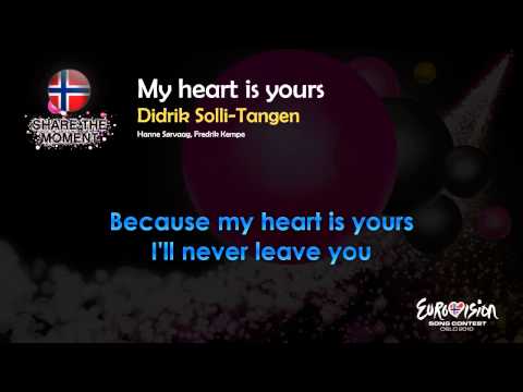Didrik Solli-Tangen - "My Heart Is Yours" (Norway) - [Karaoke version]