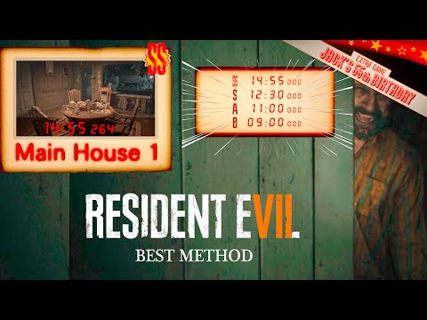 Resident Evil 7 PS5 SS Rank Main House 1 (Jacks 55 Birthday - Best Method)