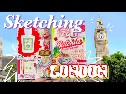 Sketch With Me: London Edition ༓‧☆‧༓ Travel Vlog/Sketchbook Session