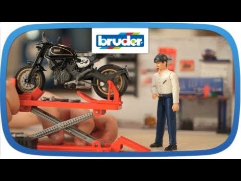 bworld Motorradwerkstatt -- 62101 -- Bruder Spielwaren