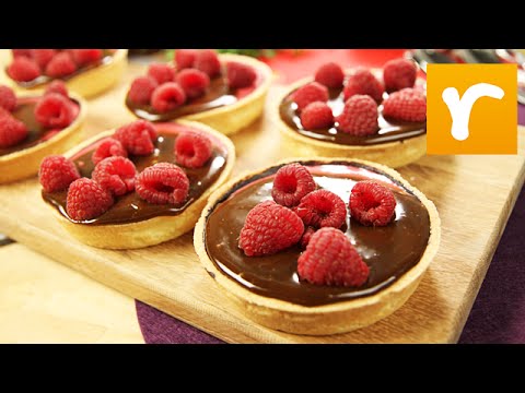 Mitt kök: Hallontartlette med lakritskolasås - TV4