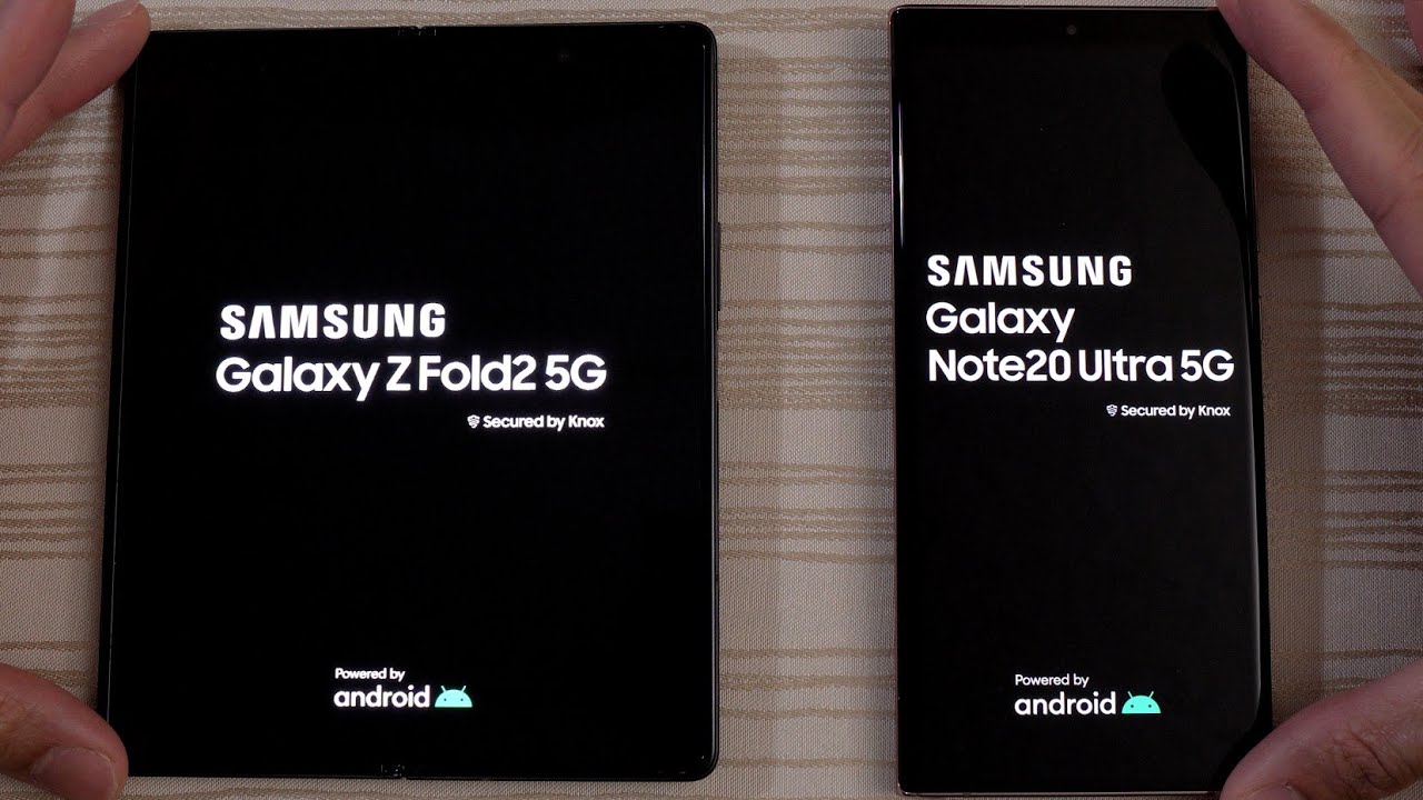 Samsung Galaxy Z Fold 2 vs Note 20 Ultra SPEED TEST!