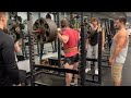 Day 44 (Training) - Breaking the Tom Platz Squat Record - (500lbs x 23reps)