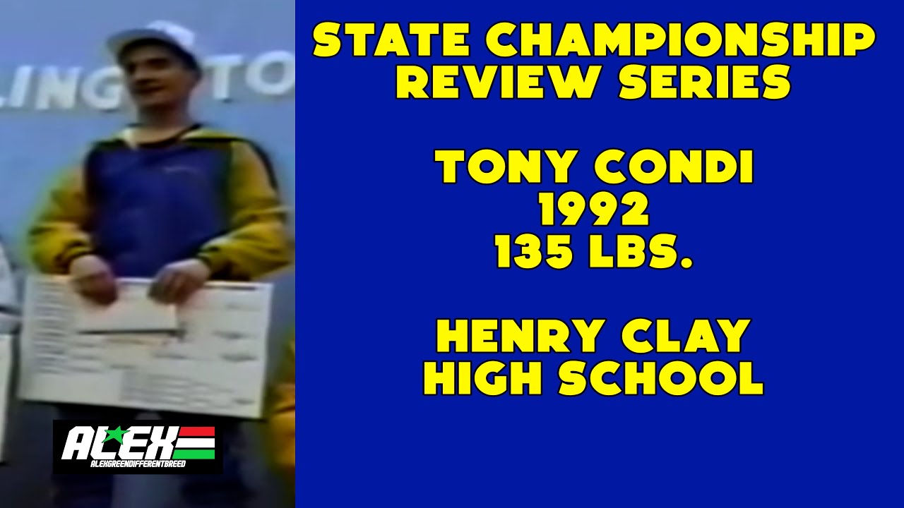 State Wrestling Championship match review w/ Tony Condi (Henry Clay HS; 1992 135 lbs.)