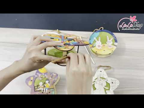 Lồng Đèn Trung Thu Bằng Gỗ Chị Hằng Và Chú Cuội Có Đèn