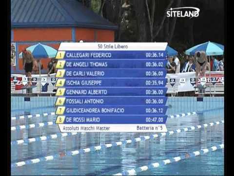 Serie 36 dei 50 Stile Libero  Assoluti Maschi Master - 13 Memorial Andrea Bettiol