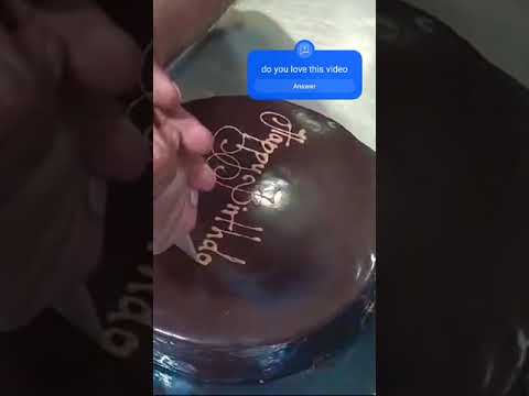 #viralvideo #birthdaycake #wording #lettering #chocolate