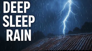 Download lagu Instant Deep Sleep in 45Minutes | Heavy Rain & Fierce Thunder on Old Tin Roof at Midnight mp3