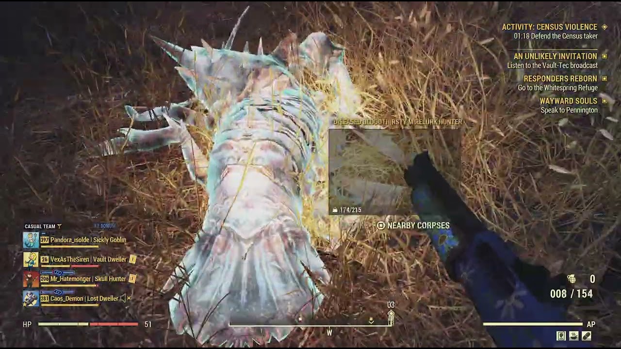 Census Violence Event  Fallout 76