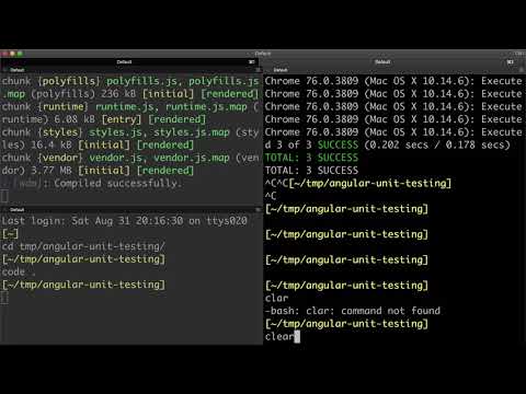 Angular Unit Testing Explained 01: Getting started