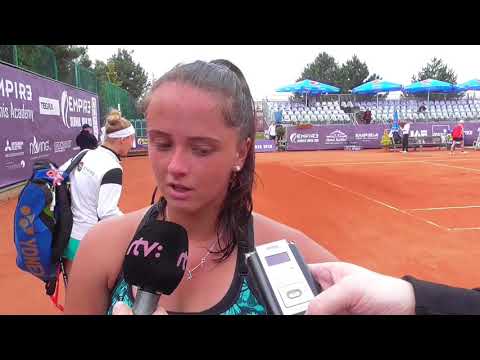 EMPIRE Slovak Open 2018: 2R, interview, Viktoria KUZMOVA (SVK) - Madison BRENGLE (USA) 6-4 7-6(1)